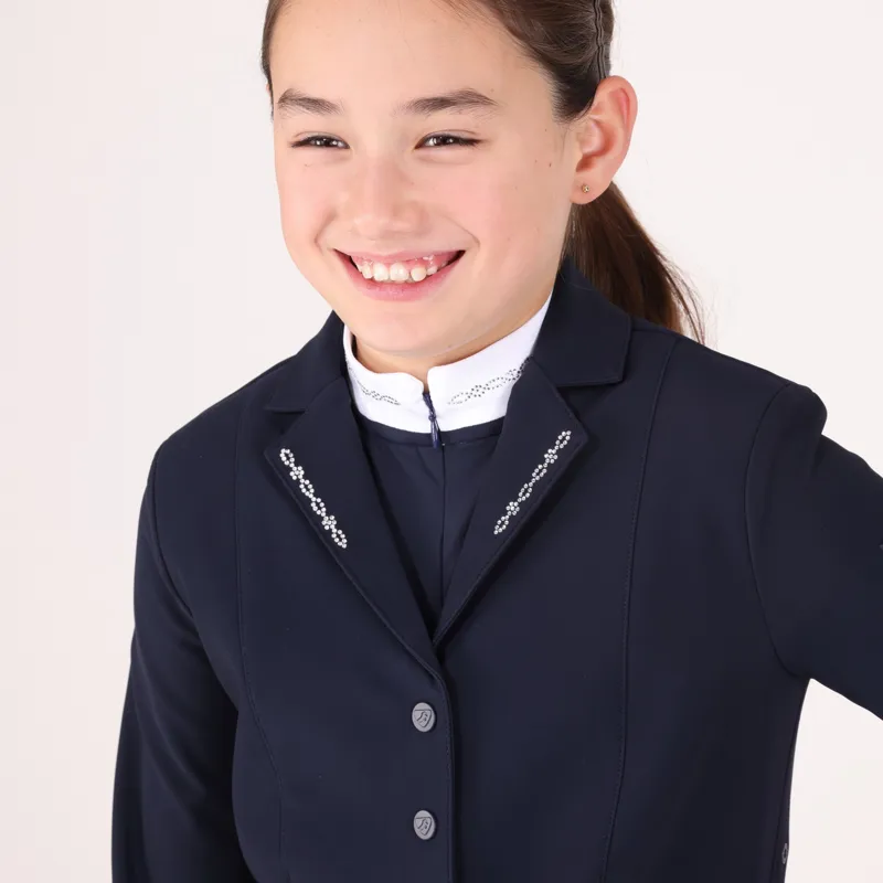 Aubrion Optima LX Young Rider Show Jacket in Navy -4