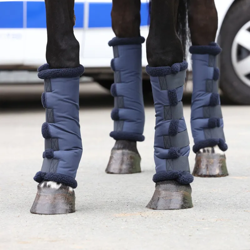 ARMA Comfort Short Fleece Lined Travel Boots in Navy-1