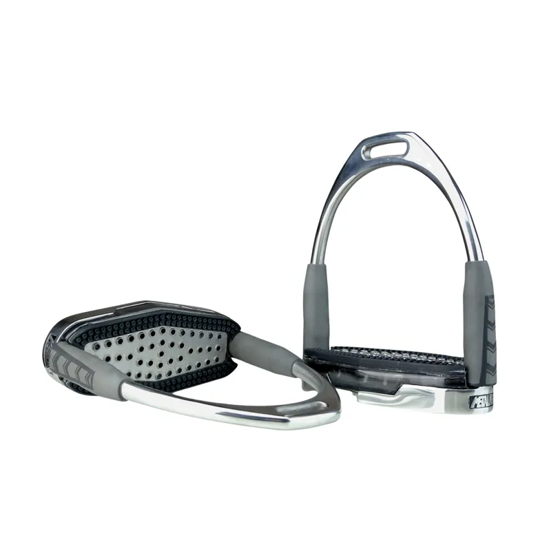 Whitaker IRAIR Air Cushioned Stirrup Irons in Silver-1