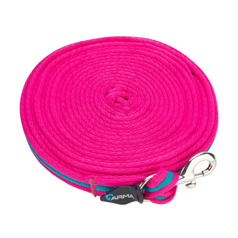 ARMA Cushion Web Lunge Line in 8m/26 Magenta/Dark Cyan