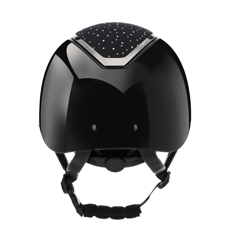 EQx Kylo Crystal Riding Hat Black Gloss/Chrome with Mips-2