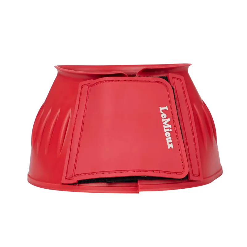 LeMieux Rubber Bell Boots in Coral-1