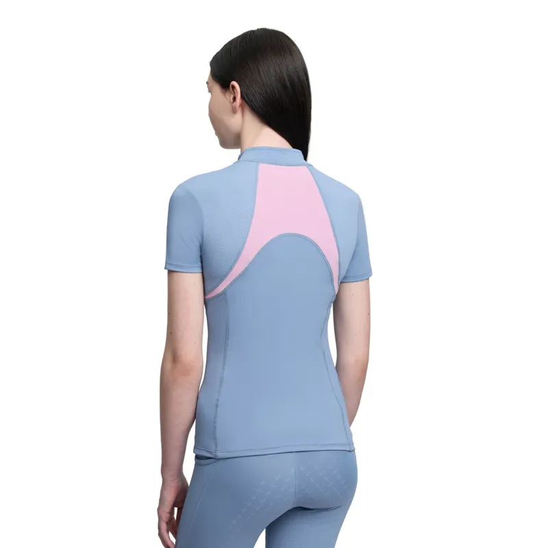 LeMieux Young Rider Mia Mesh Baselayer in Powder Blue-2