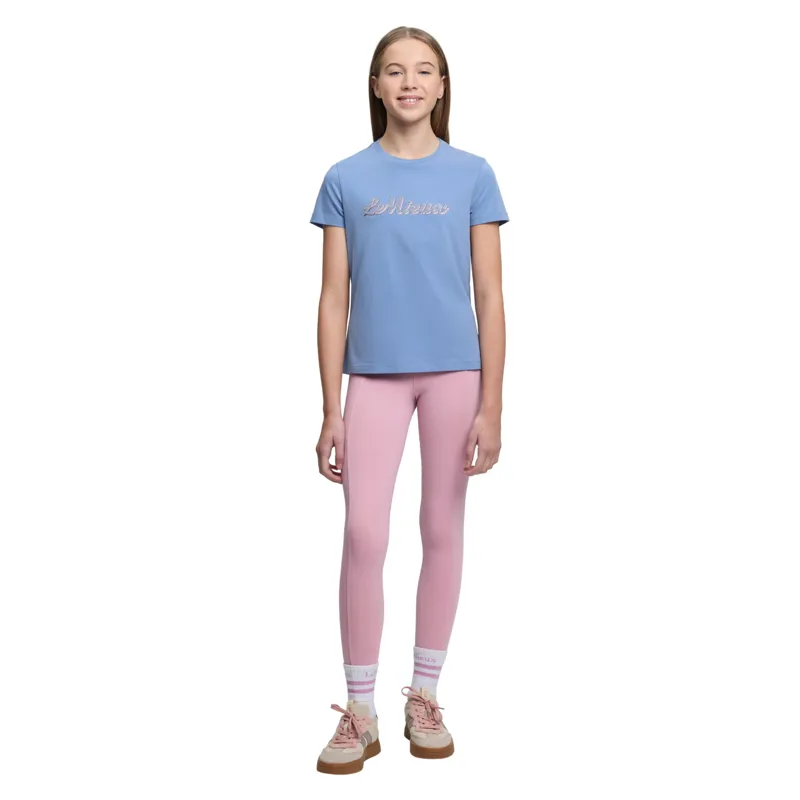 LeMieux Young Rider Arianna T-Shirt in Powder Blue-2