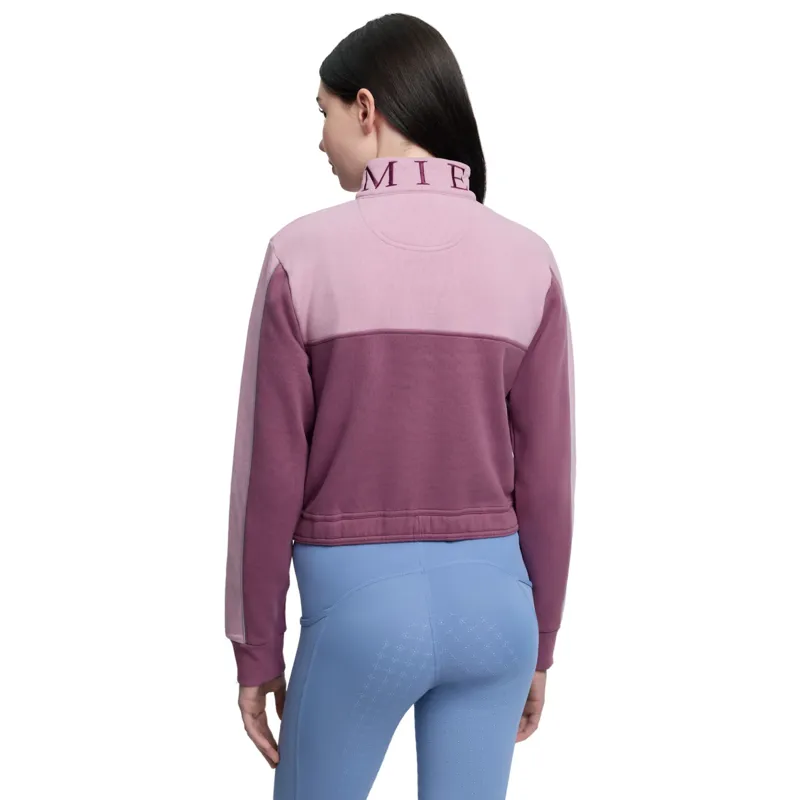 LeMieux Young Rider Kate Cropped Quarter Zip in Mallow-2