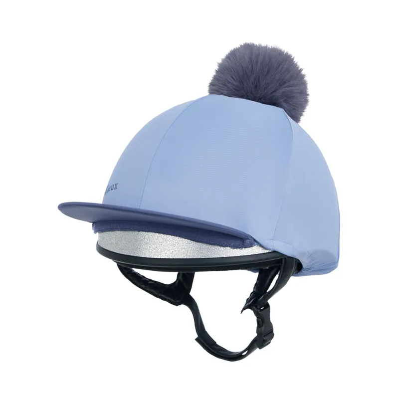 LeMieux Classique Pom Hat Silk in Powder Blue-1