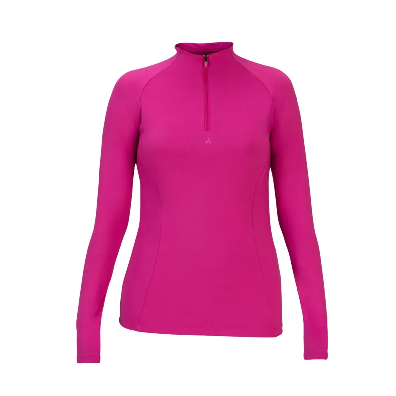 Aubrion React Long Sleeve Base Layer in Fuchsia