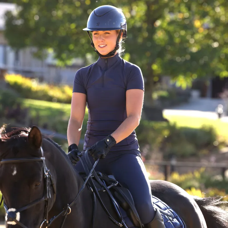 Aubrion React Short Sleeve Base Layer in Midnight -2