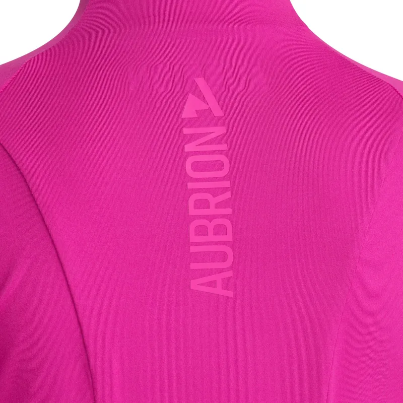 Aubrion React Young Rider Long Sleeve Base Layer in Fuchsia-1