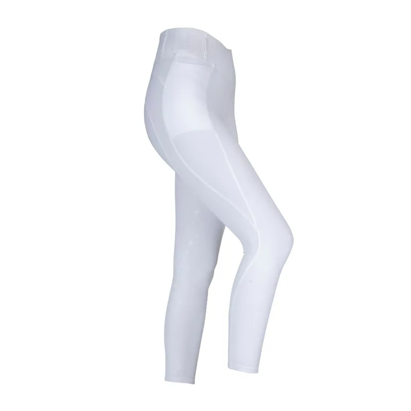 Aubrion Optima PX Riding Tights in White -2
