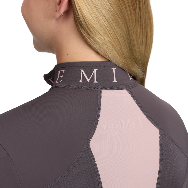 LeMieux Young Rider Mia Mesh Baselayer in Cocoa-3