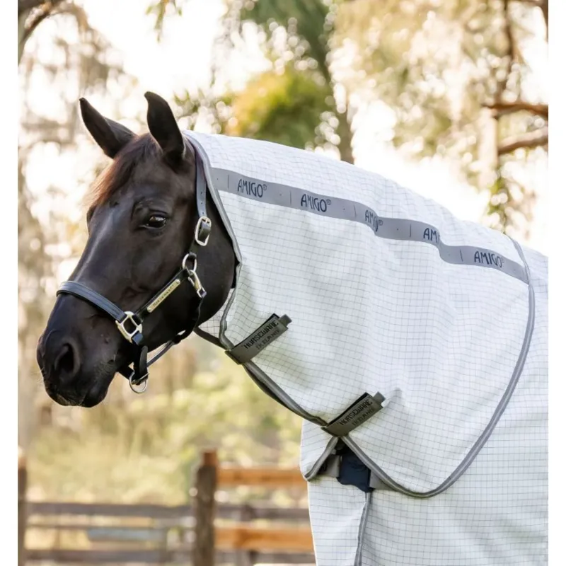 Horseware Amigo Summer Sheet Plus in Navy Check-2