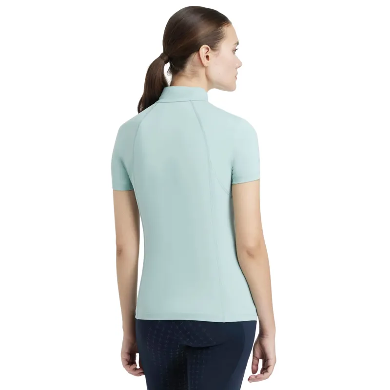 LeMieux Classique Short Sleeve Base Layer in Aqua-1
