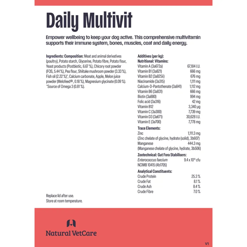 Natural VetCare Daily Multivit 50 Chews-1