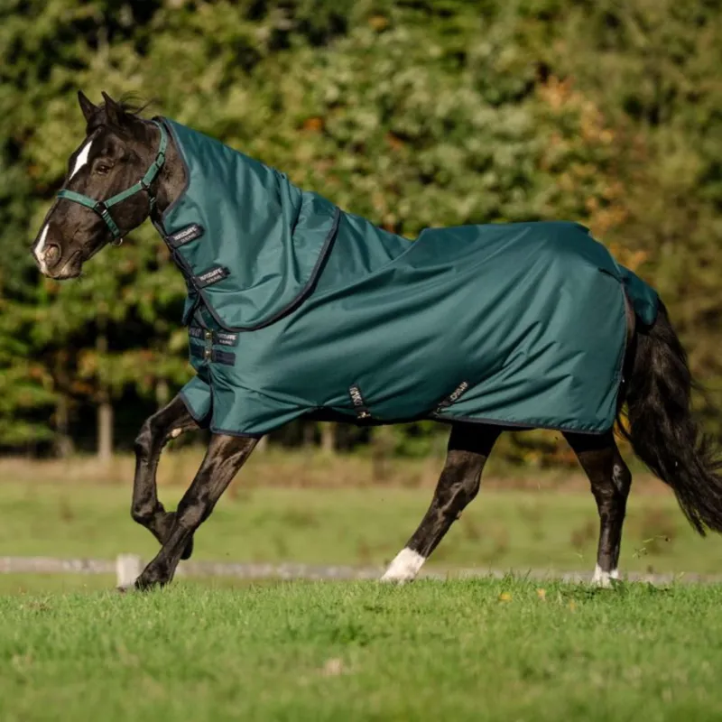Horseware Amigo Ripstop 900D Plus 100g Turnout Rug in Dynasty Green-1