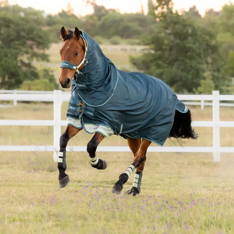 LeMieux Arika Ripstop 0g Turnout Rug in Jungle-1