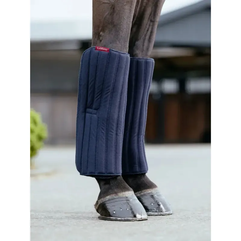LeMieux Memory Foam Bandage Pads Pair In Navy-2