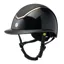 Charles Owen Kylo Riding Hat Black Gloss/Rose Gold Sparkly Wide Peak with Mips