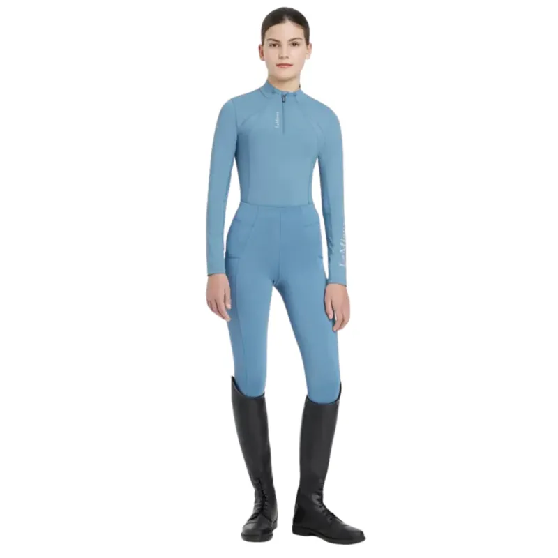 LeMieux Young Rider Classique Base Layer in Ice Blue-2