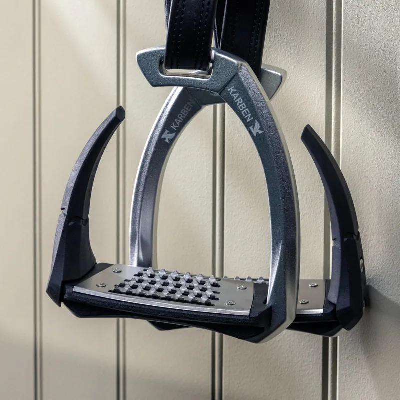 Karben Ultra Grip FX Stirrups in Black and Black-3
