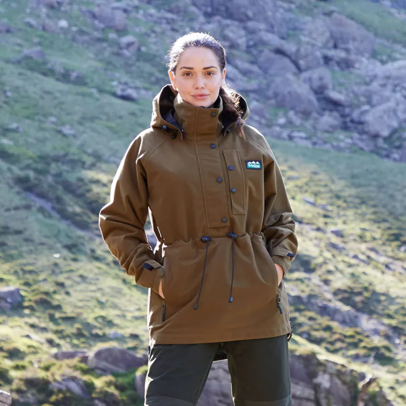 Ridegline Womens Monsoon Classic Smock in Teak -3