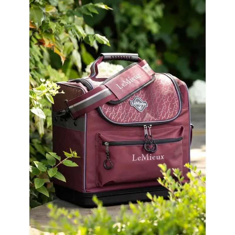 LeMieux ProKit Lite Grooming Bag in Burgundy-3