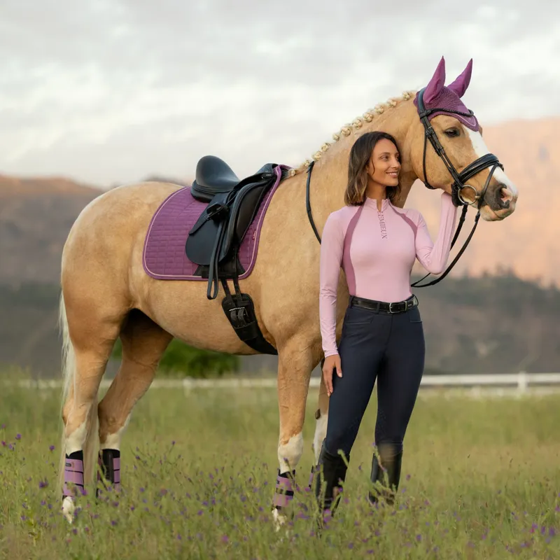 LeMieux Suede Dressage Square in Mallow-2