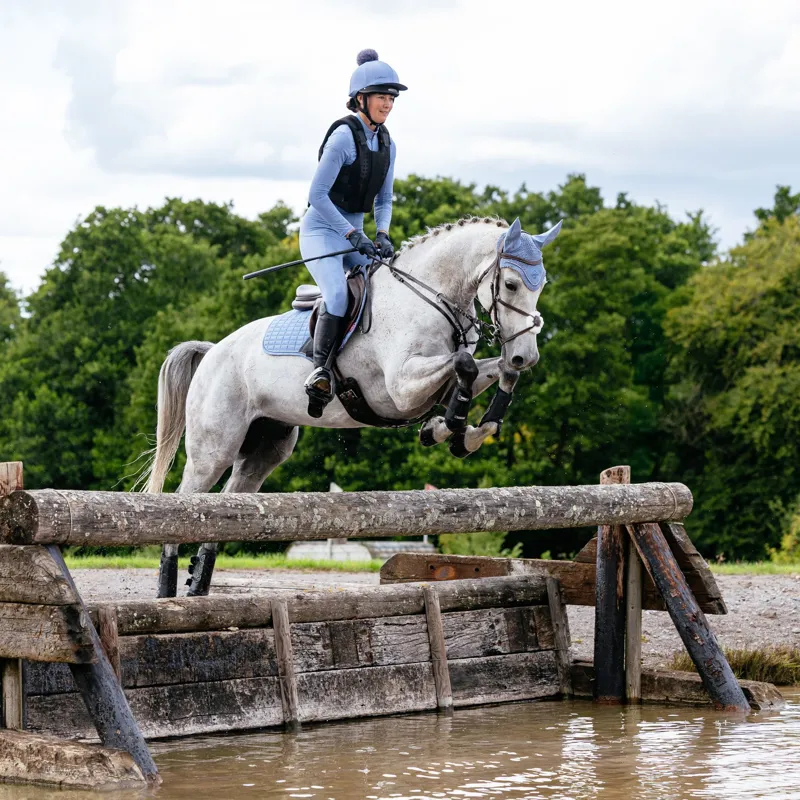 LeMieux Suede Close Contact Square in Powder Blue-2