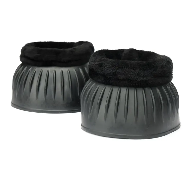 ARMA Fleece Over Reach Boots in Black-2