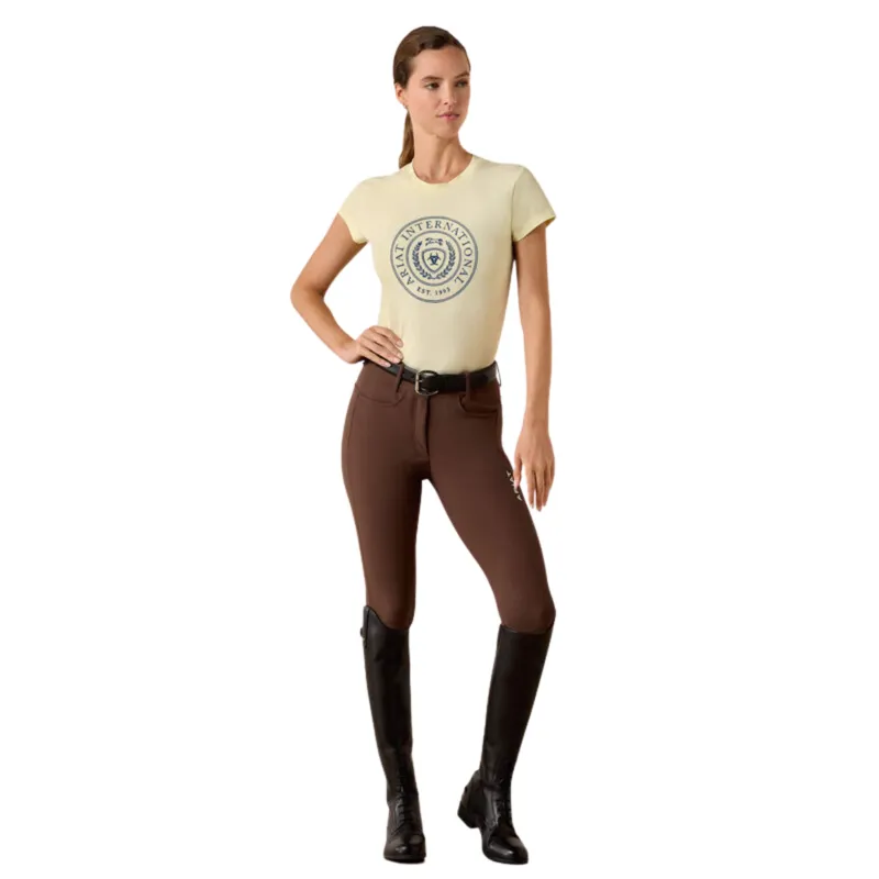 Ariat Heritage Crest Tee in Flan-2