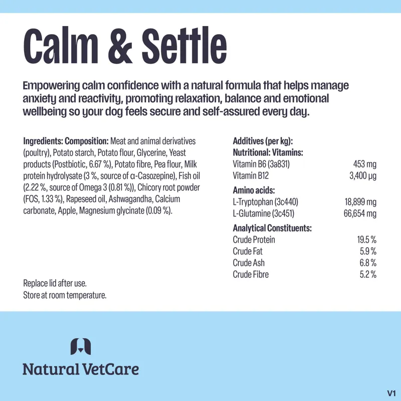 Natural VetCare Calm and Settle 50 Chews-2