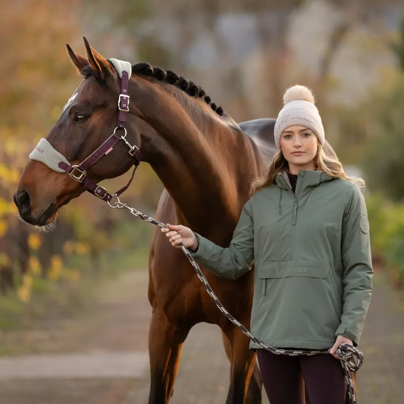 LeMieux Phoebe Half Zip Waterproof Anorak in Rosemary-2