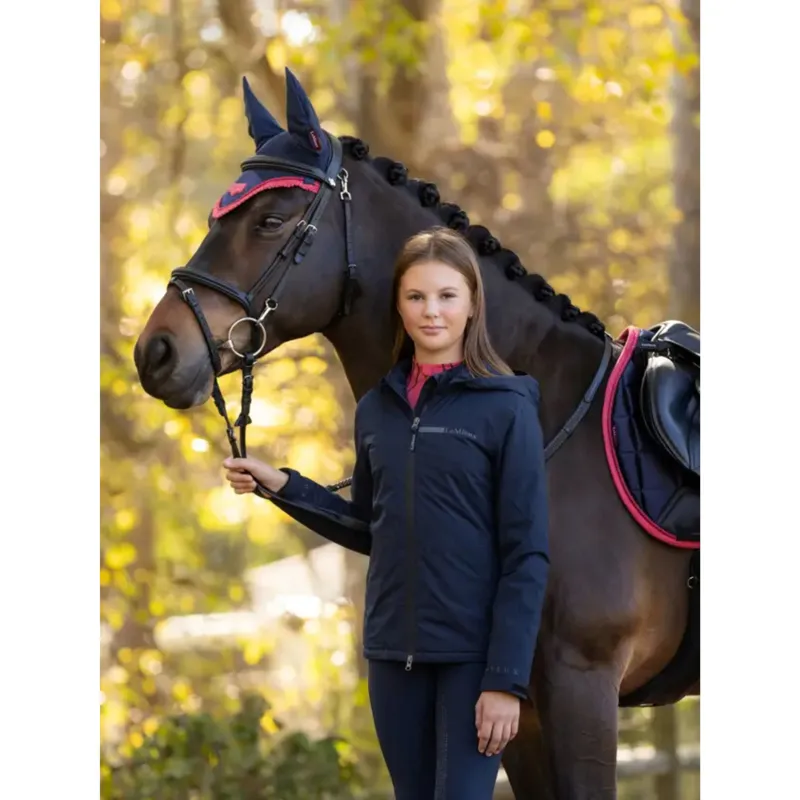 LeMieux Young Rider Thea Waterproof Jacket in Navy-2
