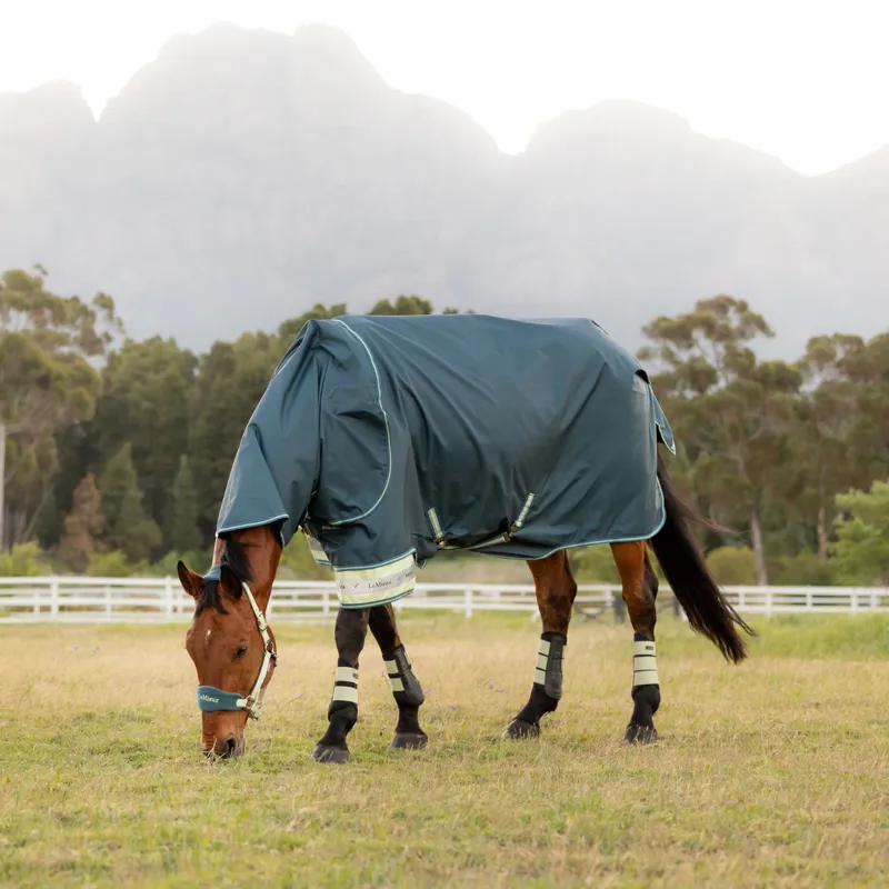 LeMieux Arika Ripstop 0g Turnout Rug in Jungle-2