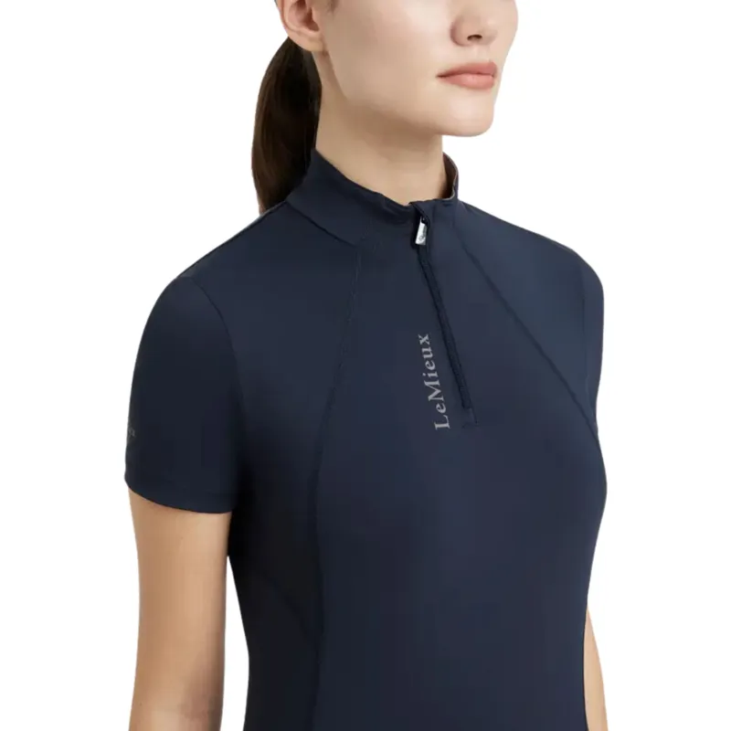 LeMieux Classique Short Sleeve Baselayer in Navy-3