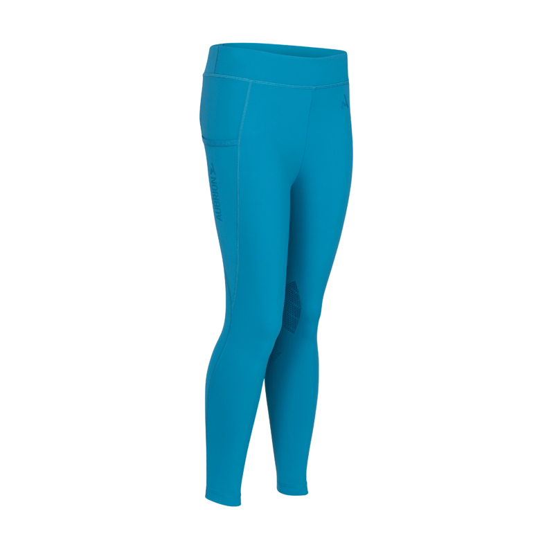 Aubrion React Young Rider Rhythm Riding Tights in Kingfisher 