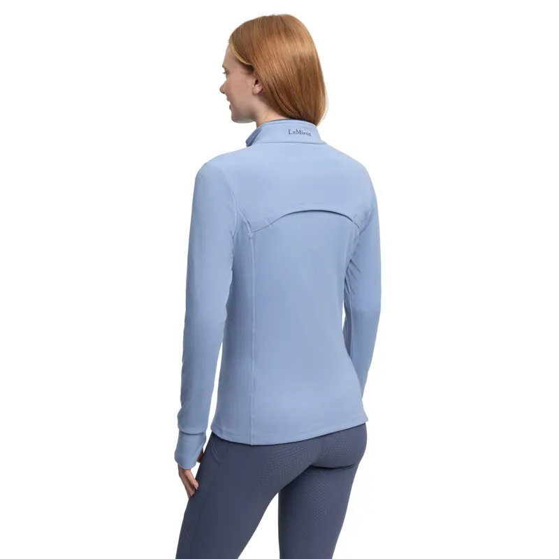 LeMieux Frances Quarter Zip Fleece in Powder Blue-2