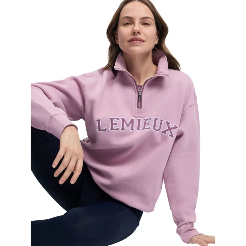LeMieux Kelsie Quarter Neck Sweat in Fondant-3