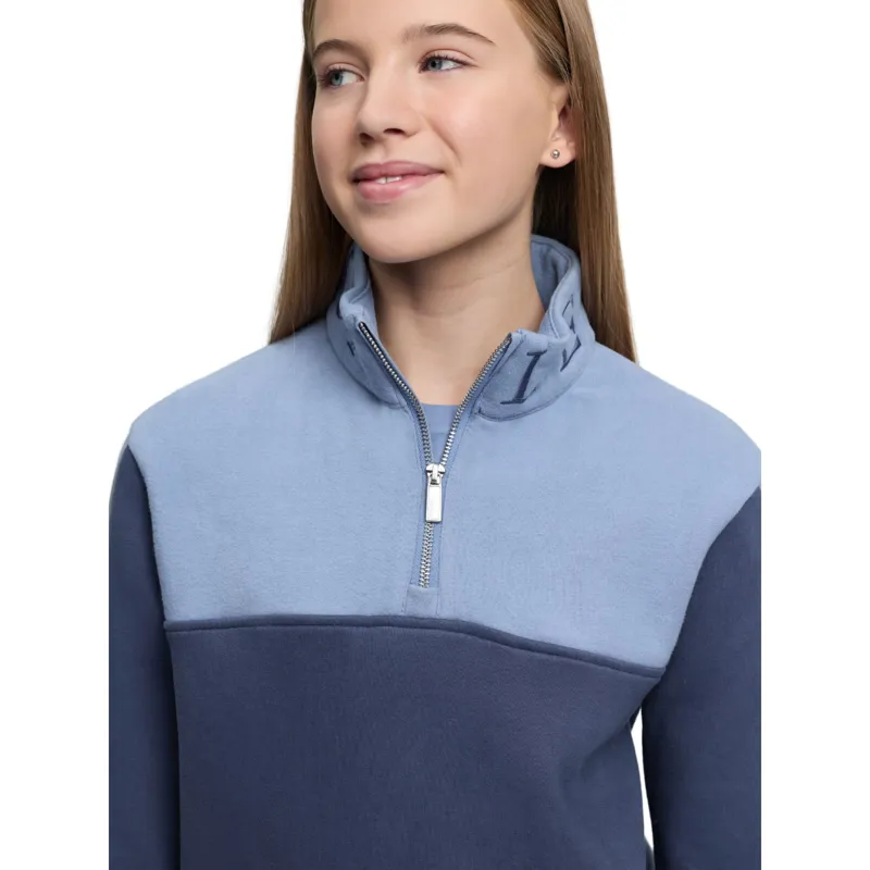 LeMieux Young Rider Kate Cropped Quarter Zip in Shadow-3