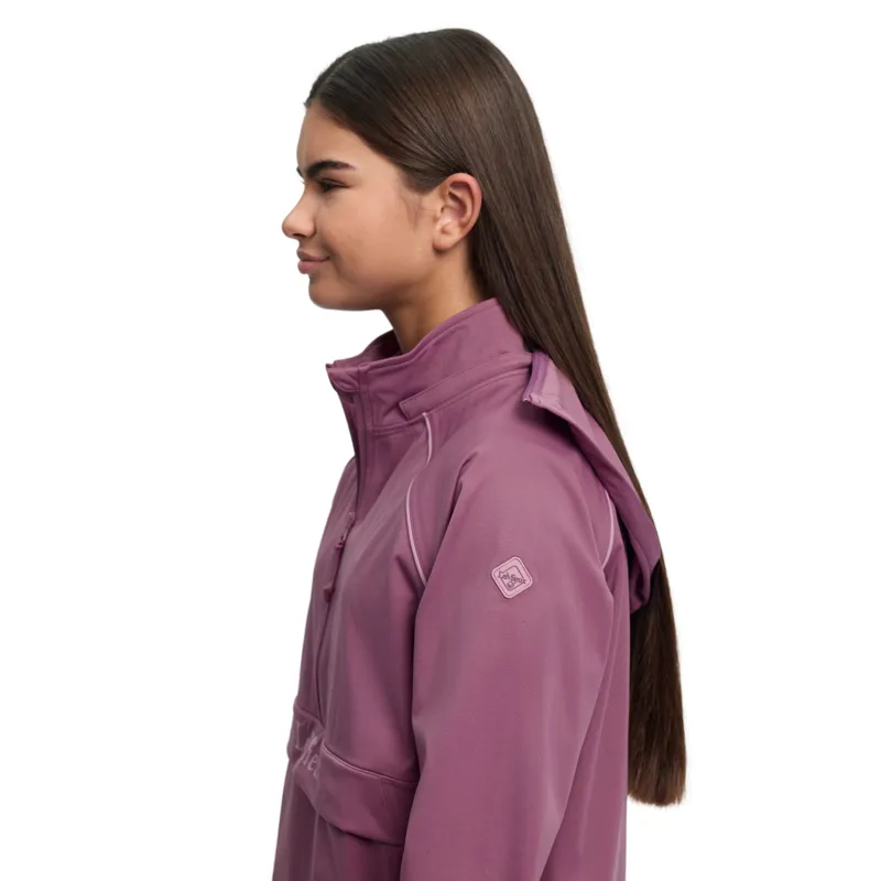 LeMieux Young Rider Paige Quarter Zip Waterproof Jacket in Mallow-1