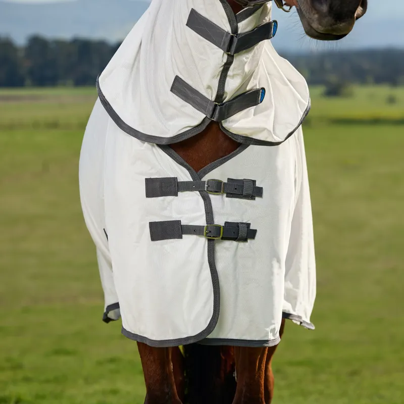 Weatherbeeta Comfitec Tyro Fly Sheet Combo in White and Charcoal-1