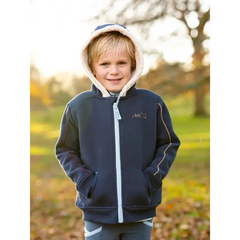 LeMieux Mini Charlie Lined Hoodie in Navy-3