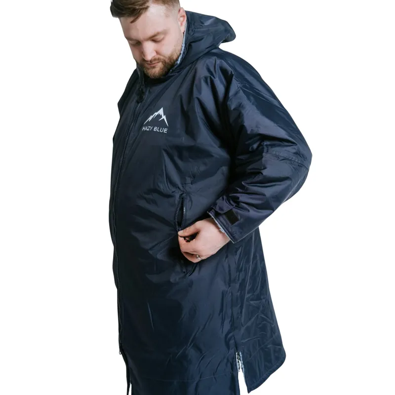 Hazy Blue Padstow Riding All Weather Robe Adults in Navy-3