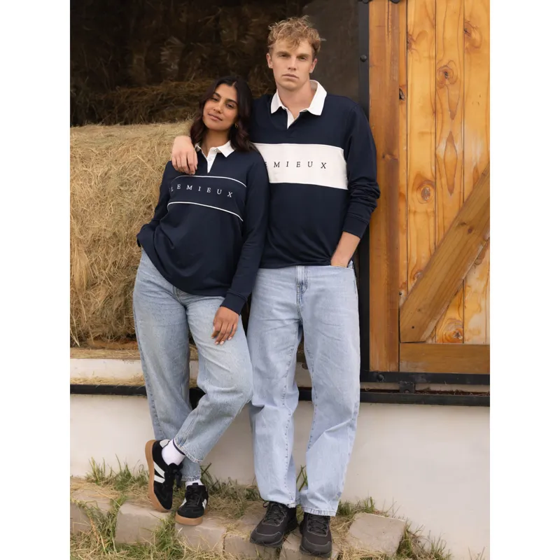 LeMieux Rochelle Rugby Shirt in Navy-4