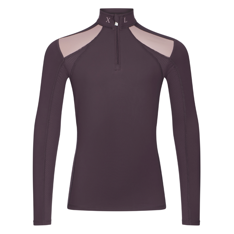 LeMieux Young Rider Mia Mesh Baselayer in Cocoa-5