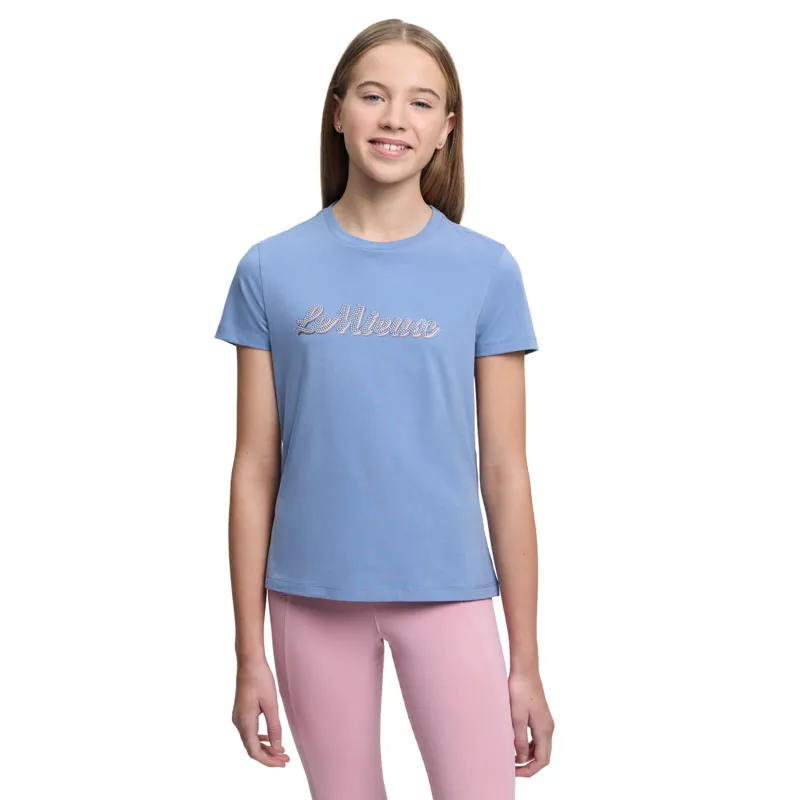 LeMieux Young Rider Arianna T-Shirt in Powder Blue-4
