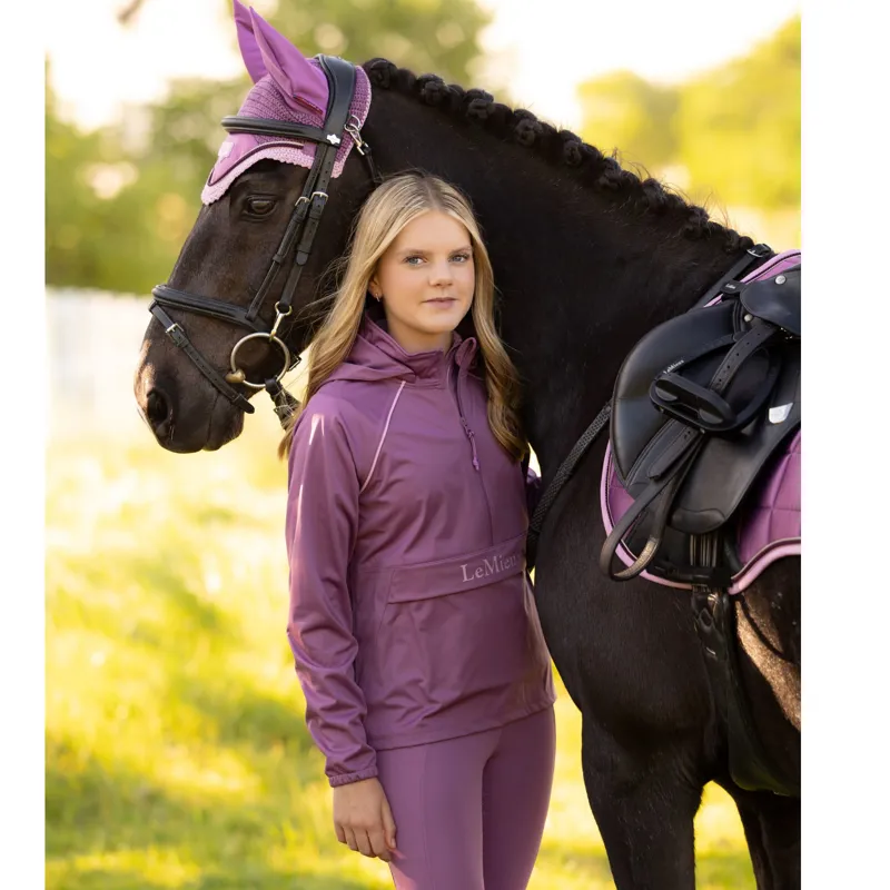 LeMieux Young Rider Paige Quarter Zip Waterproof Jacket in Mallow-4