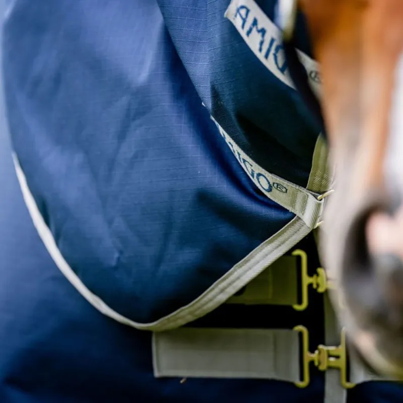 Horseware Amigo Ripstop 900D Plus 200g Turnout Rug in Navy-3