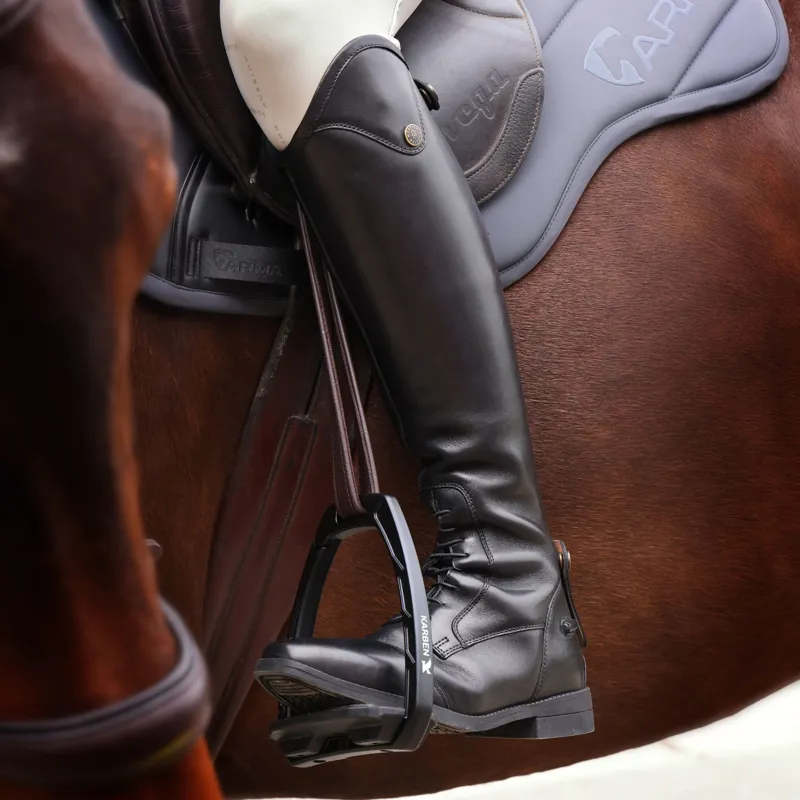 Moretta Ortona Riding Boot - Short  Height in Black-2