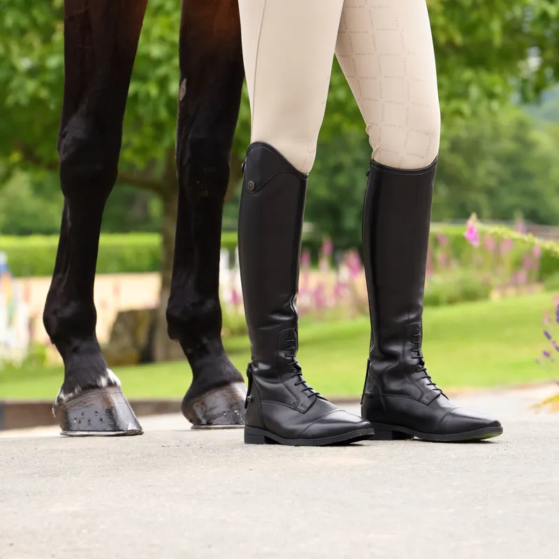Moretta Ortona Riding Boots - Regular Height in Black-1